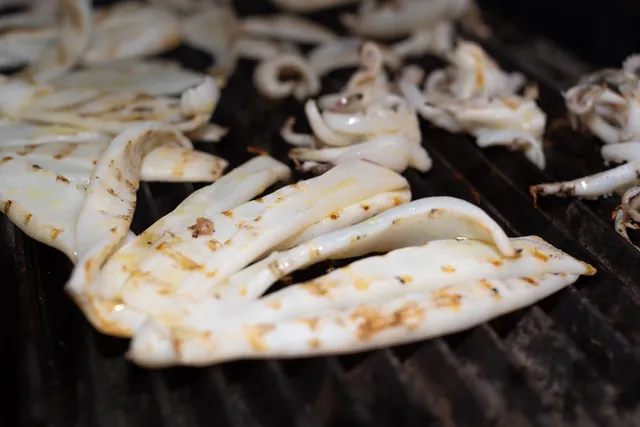 Calamari alla griglia con limone